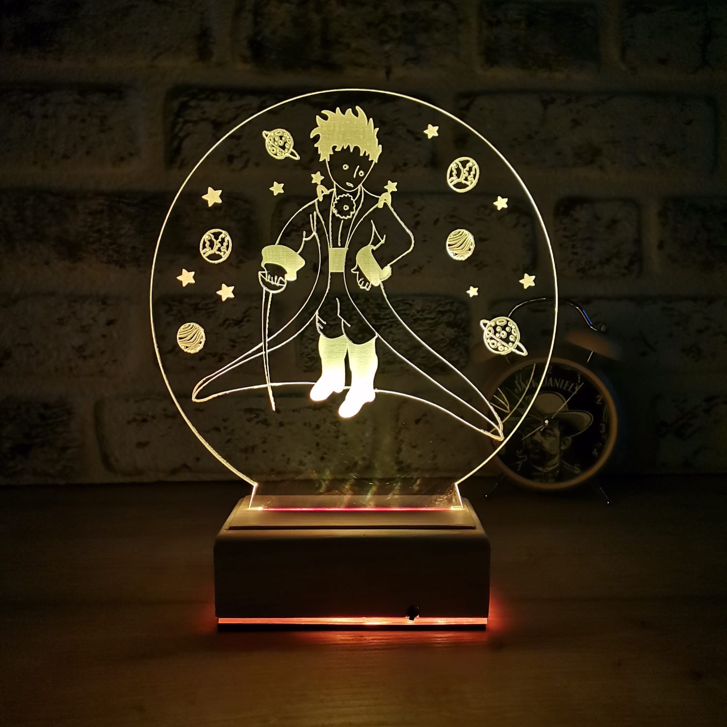 Küçük Prens Tasarım 3D Gece Lambası